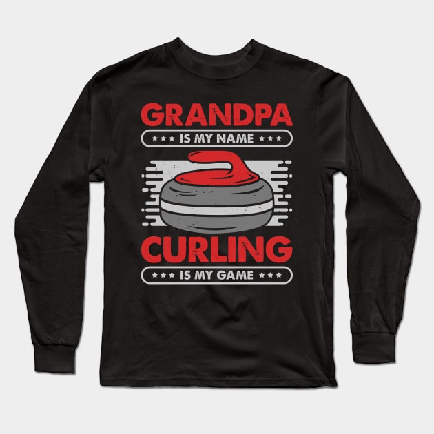 Curling Player Grandpa Gift Long Sleeve T-Shirt by Dolde08